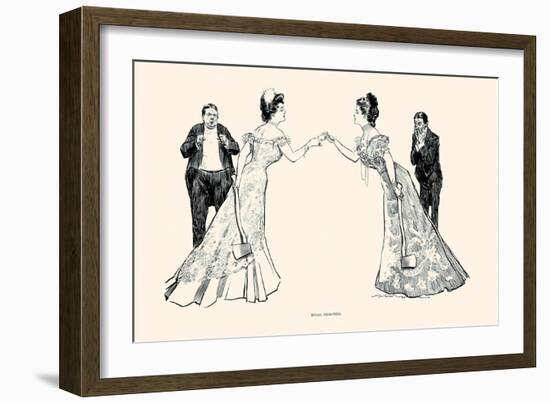 Rival Beauties-Charles Dana Gibson-Framed Art Print