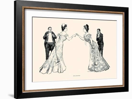 Rival Beauties-Charles Dana Gibson-Framed Art Print