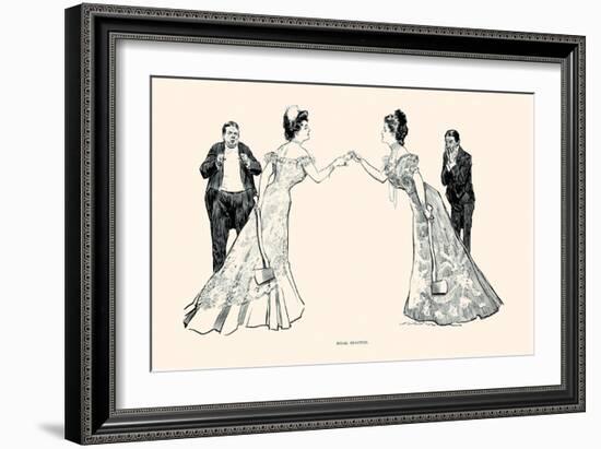 Rival Beauties-Charles Dana Gibson-Framed Art Print