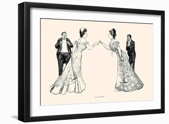 Rival Beauties-Charles Dana Gibson-Framed Premium Giclee Print