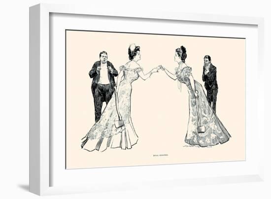 Rival Beauties-Charles Dana Gibson-Framed Premium Giclee Print