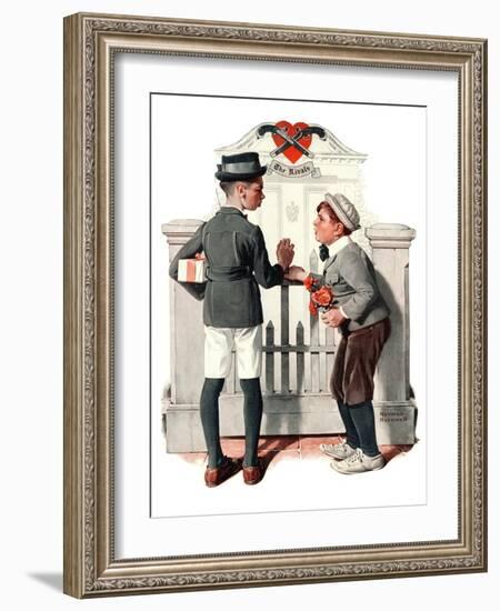 "Rivals", September 9,1922-Norman Rockwell-Framed Giclee Print