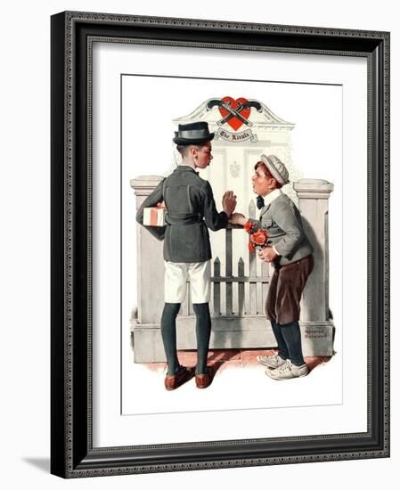 "Rivals", September 9,1922-Norman Rockwell-Framed Giclee Print