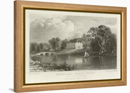 Rivenhall Place, Essex, Seat of the Reverend J Western-William Henry Bartlett-Framed Premier Image Canvas