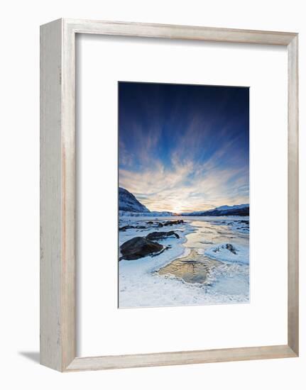 River, Abisko National Park Sweden, Scandinavia, Europe-Christian Kober-Framed Photographic Print