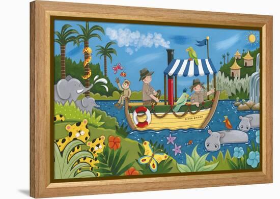 River Adventures-Sophie Harding-Framed Stretched Canvas