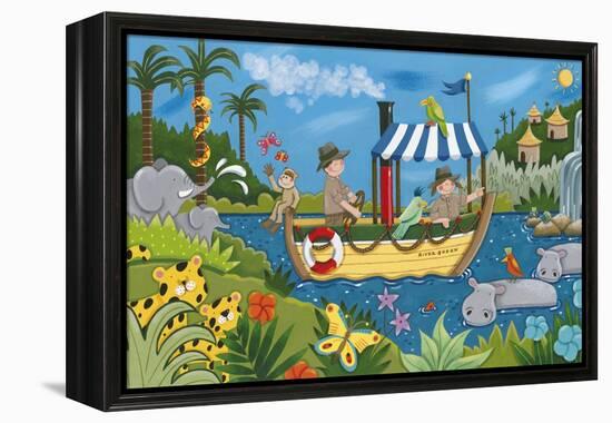 River Adventures-Sophie Harding-Framed Stretched Canvas