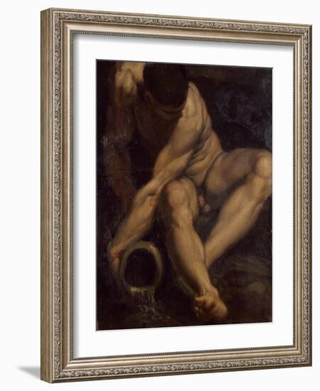 River Allegory, 1590-1595-Annibale Carracci-Framed Art Print