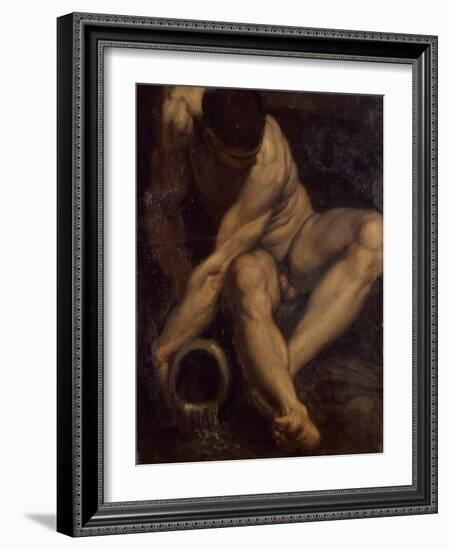 River Allegory, 1590-1595-Annibale Carracci-Framed Art Print