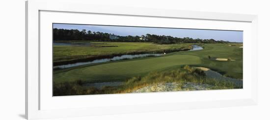 River and a Golf Course, Ocean Course, Kiawah Island Golf Resort, Kiawah Island-null-Framed Photographic Print