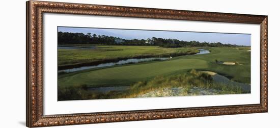 River and a Golf Course, Ocean Course, Kiawah Island Golf Resort, Kiawah Island-null-Framed Photographic Print