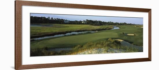 River and a Golf Course, Ocean Course, Kiawah Island Golf Resort, Kiawah Island-null-Framed Photographic Print