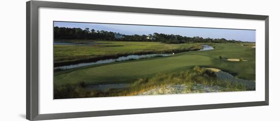 River and a Golf Course, Ocean Course, Kiawah Island Golf Resort, Kiawah Island-null-Framed Photographic Print