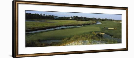 River and a Golf Course, Ocean Course, Kiawah Island Golf Resort, Kiawah Island-null-Framed Photographic Print