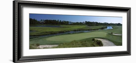 River and a Golf Course, Ocean Course, Kiawah Island Golf Resort, Kiawah Island-null-Framed Premium Photographic Print