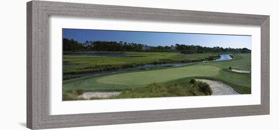 River and a Golf Course, Ocean Course, Kiawah Island Golf Resort, Kiawah Island-null-Framed Photographic Print