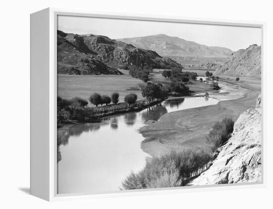 River and Valley in Kurdistan-null-Framed Premier Image Canvas