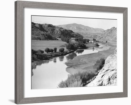 River and Valley in Kurdistan-null-Framed Photographic Print
