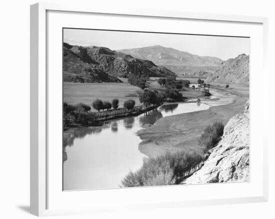 River and Valley in Kurdistan-null-Framed Photographic Print