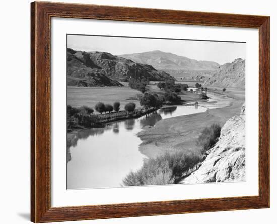 River and Valley in Kurdistan-null-Framed Photographic Print
