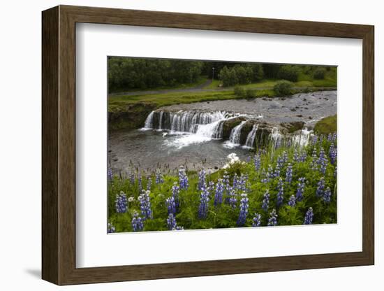 River and Waterfall in Hveragerdi, Reykjanes Peninsula, Iceland, Polar Regions-Yadid Levy-Framed Photographic Print