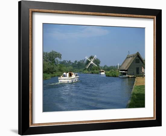 River Ant with How Hill Broadman's Mill, Norfolk Broads, Norfolk, England, United Kingdom, Europe-Harding Robert-Framed Photographic Print