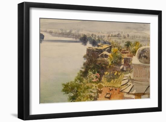 River at Bhainnsrorgarh-Tim Scott Bolton-Framed Giclee Print