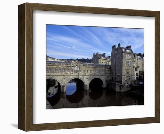 River Avon Bridge with Reflections, Bath, England-Cindy Miller Hopkins-Framed Photographic Print