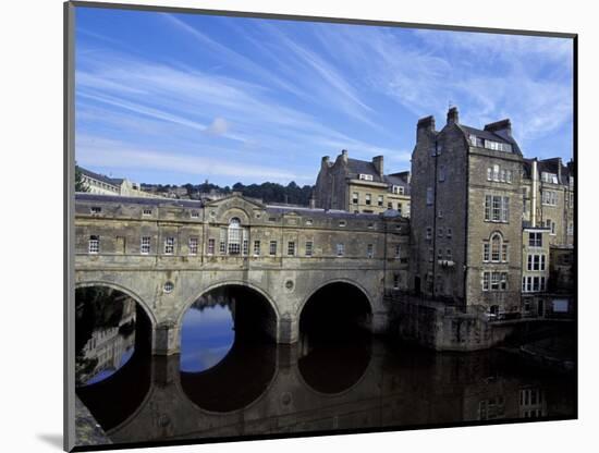 River Avon Bridge with Reflections, Bath, England-Cindy Miller Hopkins-Mounted Photographic Print