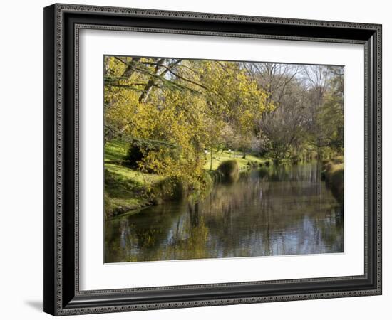 River Avon in Botanic Gardens, Christchurch, Canterbury, South Island, New Zealand, Pacific-Nick Servian-Framed Photographic Print