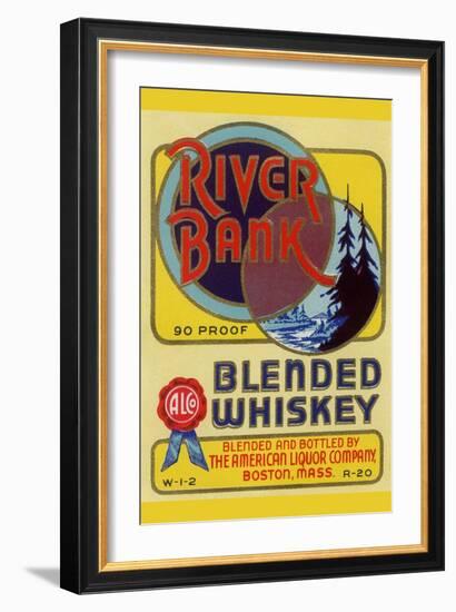 River Bank Blended Whiskey-null-Framed Art Print
