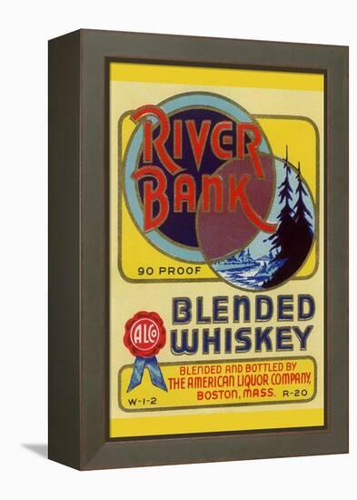 River Bank Blended Whiskey-null-Framed Stretched Canvas