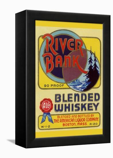 River Bank Blended Whiskey-null-Framed Stretched Canvas