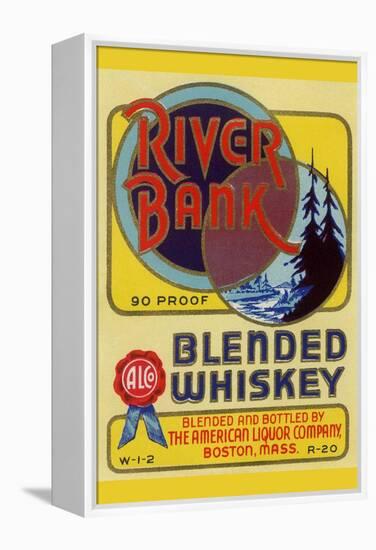 River Bank Blended Whiskey-null-Framed Stretched Canvas