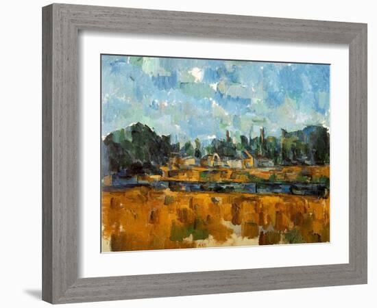 River Banks, 1904-05-Paul Cézanne-Framed Giclee Print