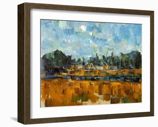 River Banks, 1904-05-Paul Cézanne-Framed Giclee Print