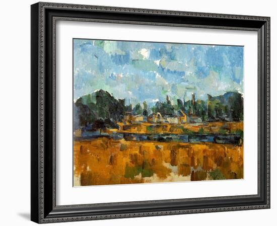 River Banks, 1904-05-Paul Cézanne-Framed Giclee Print