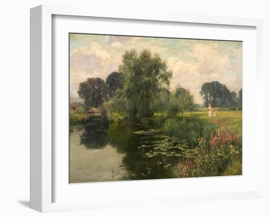 River Banks and River Blossoms, 1909-Henry John Yeend King-Framed Giclee Print