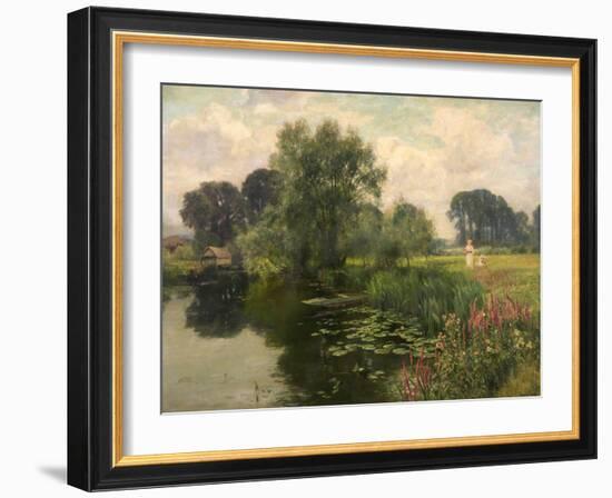 River Banks and River Blossoms, 1909-Henry John Yeend King-Framed Giclee Print