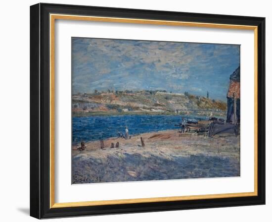 River Banks at Saint-Mammès, 1884 (Oil on Canvas)-Alfred Sisley-Framed Giclee Print