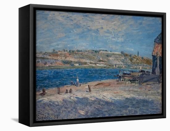 River Banks at Saint-Mammès, 1884 (Oil on Canvas)-Alfred Sisley-Framed Premier Image Canvas