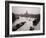 River Barges Coming Down on Chao Phraya River with a View of Wat Chaiwatthanaram, 1980-null-Framed Photographic Print