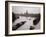 River Barges Coming Down on Chao Phraya River with a View of Wat Chaiwatthanaram, 1980-null-Framed Photographic Print