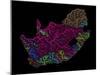 River Basins Of South Africa In Rainbow Colours-Grasshopper Geography-Mounted Premium Giclee Print