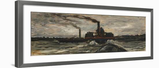 River Boat, c.1860-Charles Francois Daubigny-Framed Giclee Print