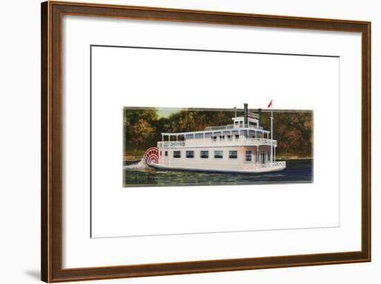 River Boat-Tim Knepp-Framed Giclee Print