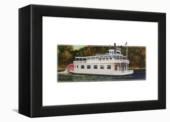 River Boat-Tim Knepp-Framed Premier Image Canvas