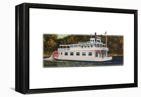 River Boat-Tim Knepp-Framed Premier Image Canvas