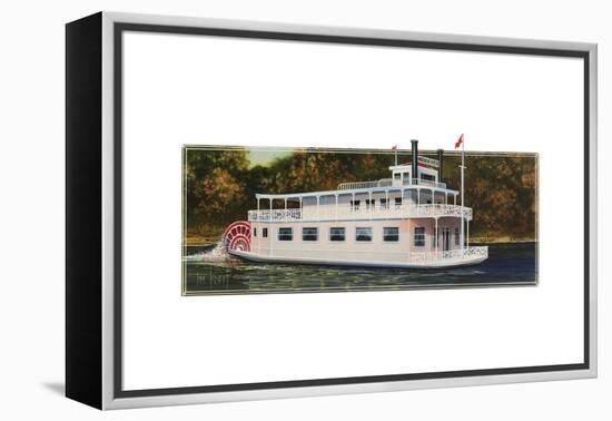 River Boat-Tim Knepp-Framed Premier Image Canvas