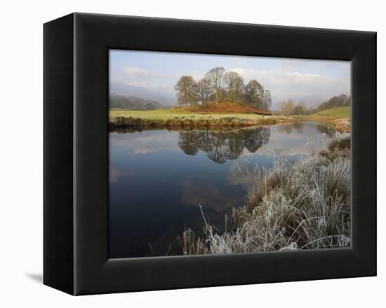 River Brathay in Winter, Near Elterwater, Lake District, Cumbria, England, United Kingdom-Steve & Ann Toon-Framed Premier Image Canvas